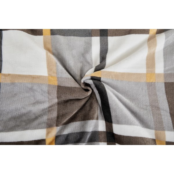 Hallikaspruun mikroplüüsist voodipesu üheinimesevoodile 140x200 cm - My House-image-1