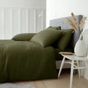 Khaki värvi flanell-voodipesu kaheinimesele 200x200 cm Brushed - Catherine Lansfield