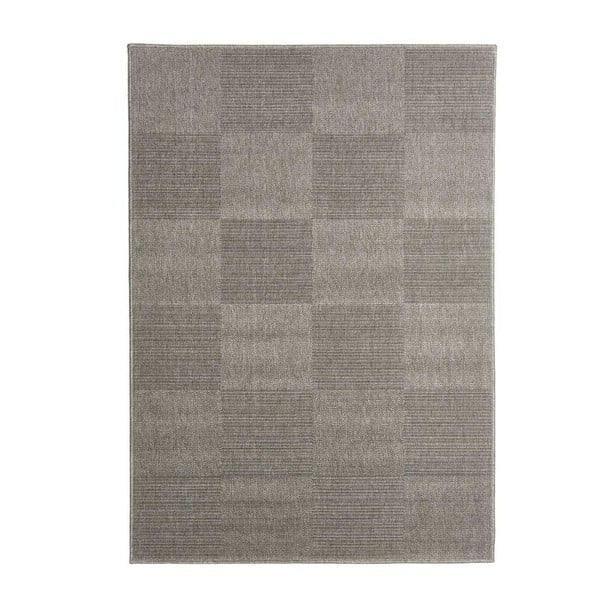 Šedý vysoce odolný koberec Webtappeti Block, 160 x 230 cm