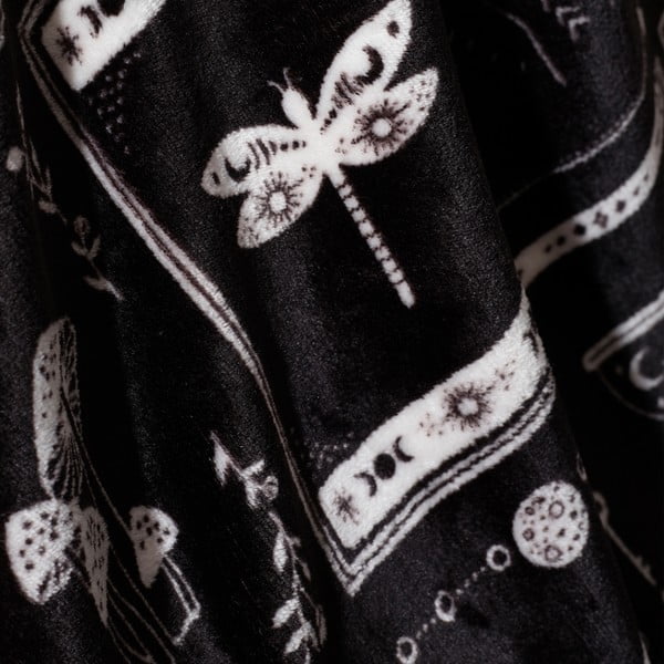 Must mikroplüüsist halloweeni motiiviga tekk 130x170 cm Enchanted Witchcraft - Catherine Lansfield-image-2