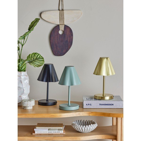 Messingivärvi LED-lauavalgusti metallist varjuga (kõrgus 28 cm) Lianna - Bloomingville-image-3