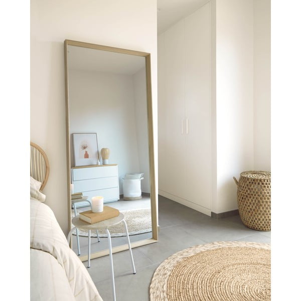 Seinapeegel 80x180 cm Nerina Natural - Kave Home-image-2