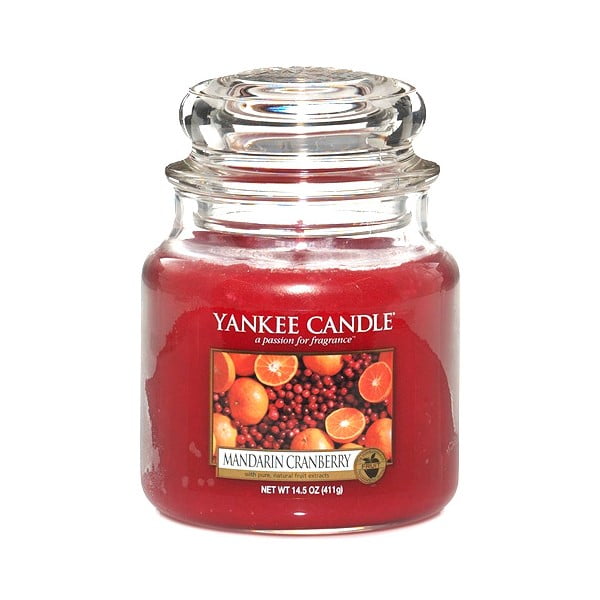 Lõhnaküünal Mandariin jõhvikaga, põlemisaeg 65 tundi Mandarin Cranberry - Yankee Candle