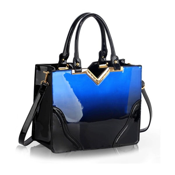 Modročerná kabelka z eko kůže L&S Bags Totena