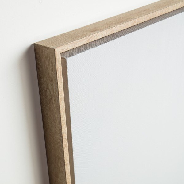 Valge maal raamides Abstraktne, 60 x 90 cm Wrigley - Kave Home-image-1