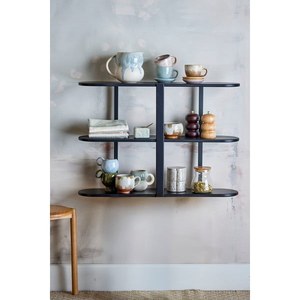 Must astmeline riiul 80 cm Vicente - Bloomingville-image-1