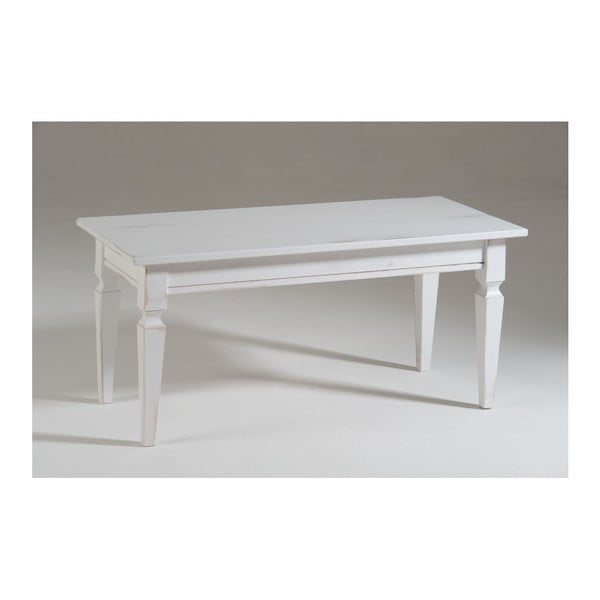 Bílý dřevěný odkládací stolek Castagnetti Lola