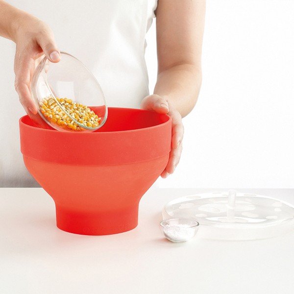 Silikonová forma na popcorn, červená-image-2