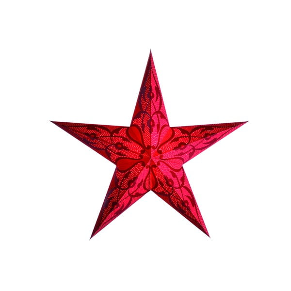 Dekorativní hvězda Damaskus Red, 60 cm
