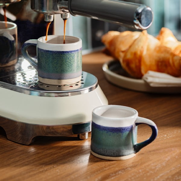 Tumesinised kivikeraamikast espressokruusid 2 tk komplektis 80 ml Marlow - Sass & Belle-image-2