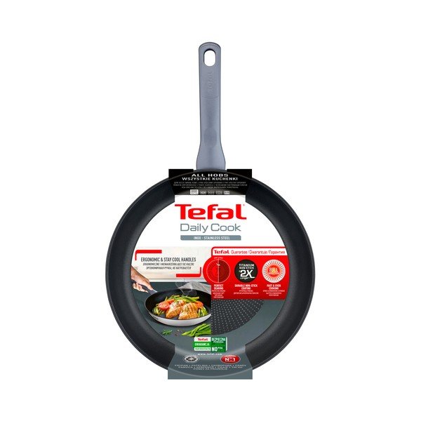 Roostevabast terasest pann mittenakkuva pinnaga ø 28 cm Daily Cook G7300655 - Tefal-image-3