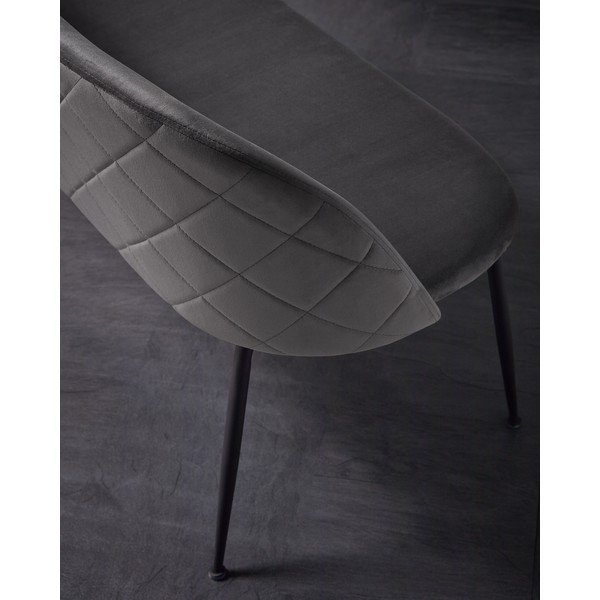 Šedá lavice Kave Home Mystere-image-1
