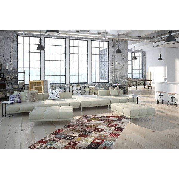 Koberec Kayoom Patchwork Beige, 80 x 150 cm-image-3