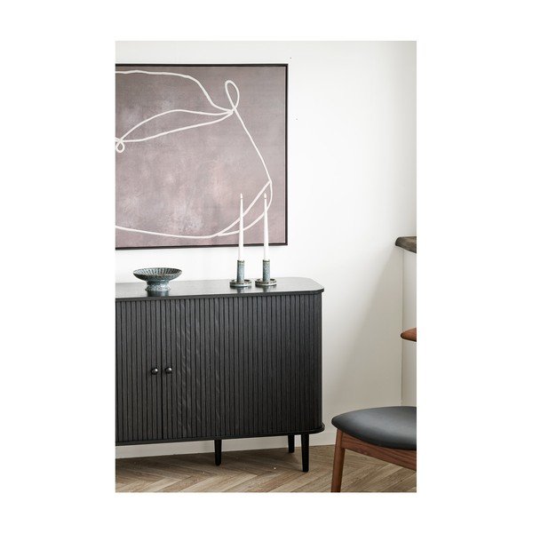 Mustast männist kummut 140x79x40 cm Nikko - House Nordic-image-2