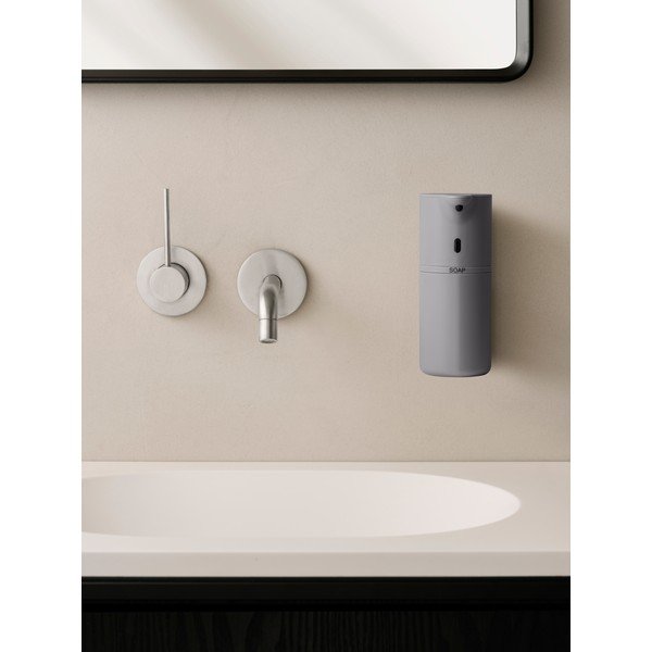 Hall seinale paigaldatav puutevaba plastist seebidosaator 260 ml Fineo - Blomus-image-1