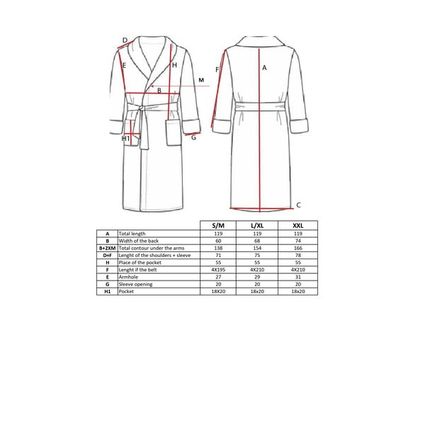 Heleroosa puuvillane hommikumantel suurus S/M Lindu - Tiseco Home Studio-image-4