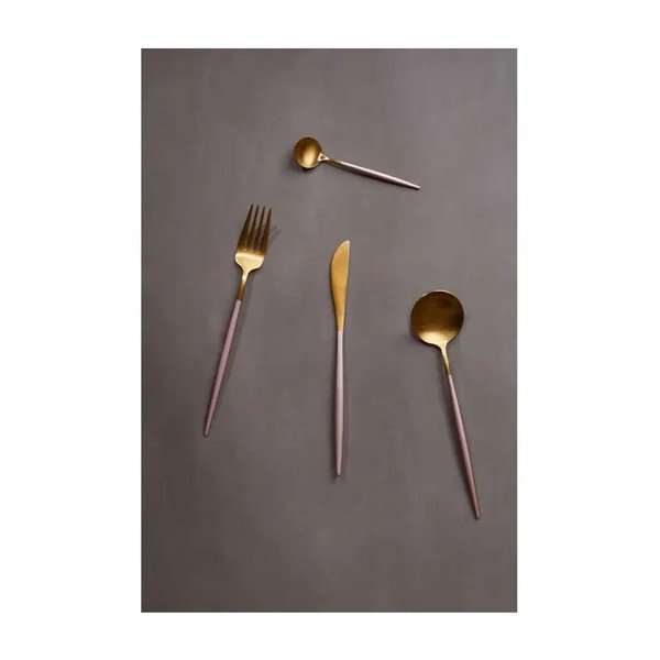 Roostevabast terasest kuldset värvi söögiriistad 16 tk Avie - Premier Housewares-image-3