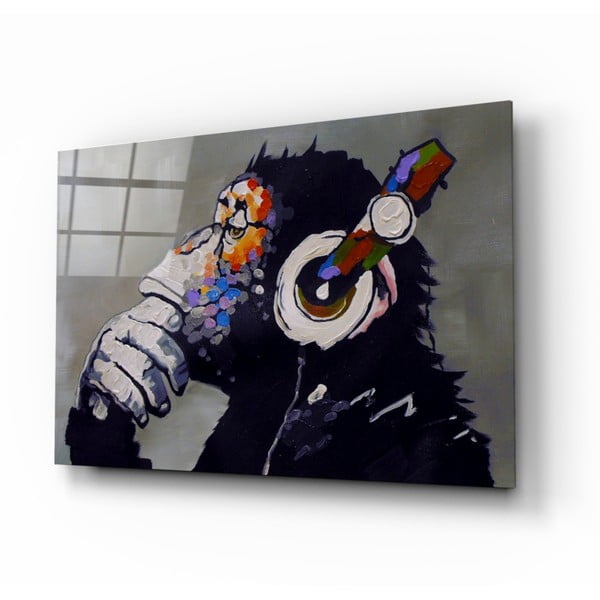 Klaasimaal, 110 x 70 cm Thinking Monkey - Insigne