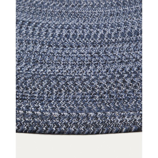 Tumesinine õuevaip taaskasutatud kiududest 200x300 cm Sadent - Kave Home-image-4