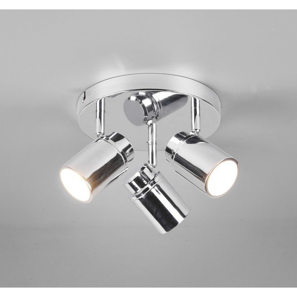 Metallvalgusti läikiva hõbedase värviga Angelo - Trio-image-1