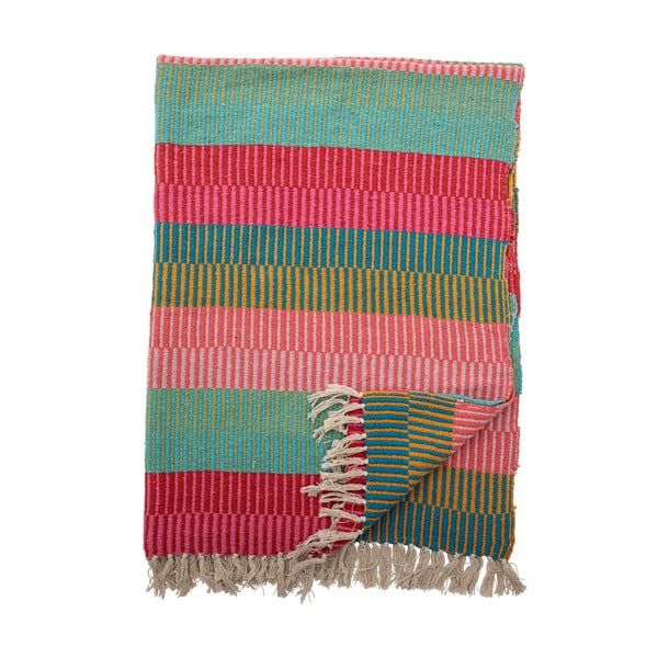 Taaskasutatud puuvillane tekk 130x160 cm Isnel - Bloomingville-image-3