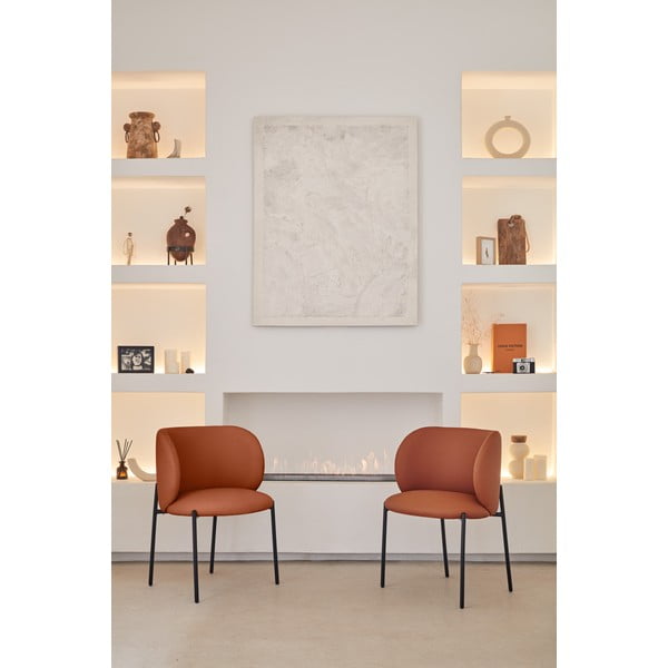 Oranžid söögitoolid 2-st komplektis Mogi - Teulat-image-2