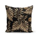 Padjapüür kuldsed lehed musta BG-ga, 45 x 45 cm - Minimalist Cushion Covers