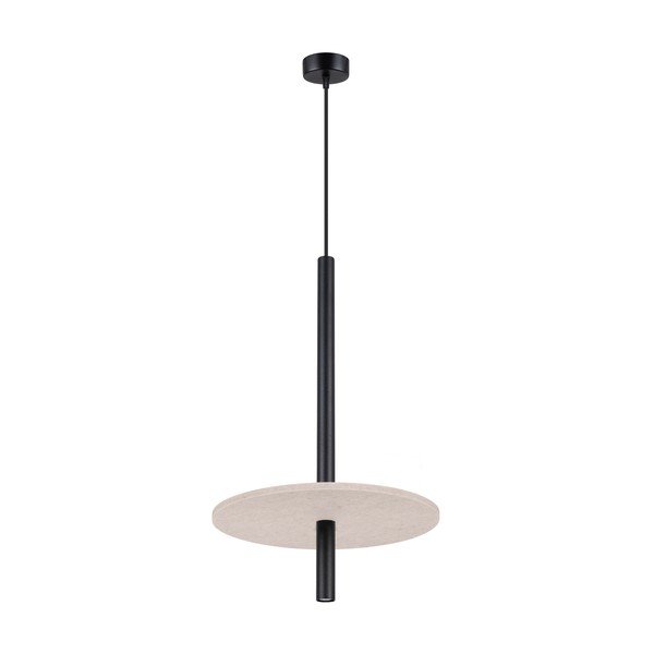 Must/beež metallist ripplamp ø 30 cm Rilu - Sollux