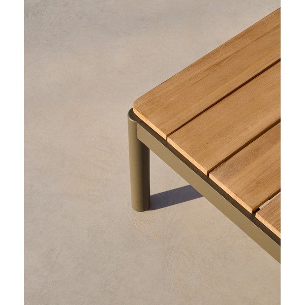 Tiikpuust aiakohvilaud 63x149 cm Sorells - Kave Home-image-3