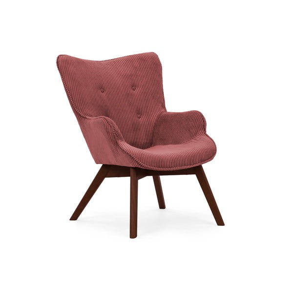 Punane velvetist tugitool jalatoega Niko - Ropez-image-4