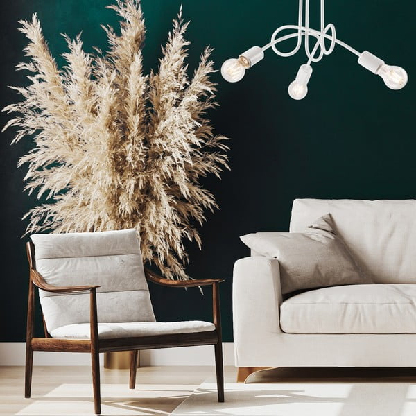 Valge laevalgusti ilma lambivarjuta 36x36 cm Camilla - LAMKUR-image-2