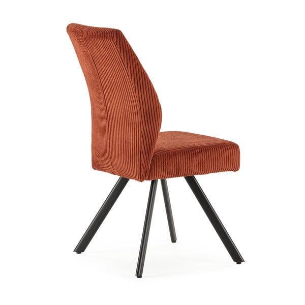 Oranžid velvetist söögitoolid 2tk komplektis Anibal - Marckeric-image-4