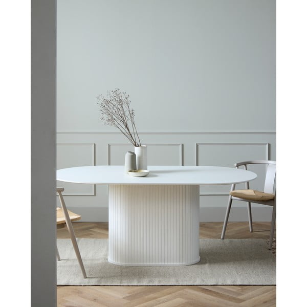 Ümmargune söögilaud 95x180 cm Nola - Unique Furniture-image-1