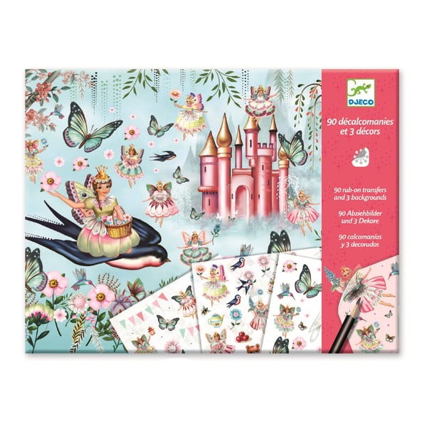 Laste loominguline komplekt väljapressitud piltidega Fairyland - Djeco-image-2