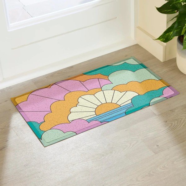 Matt taaskasutatud plastist 40x70 cm Elizabeth Olwen - Artsy Doormats-image-1