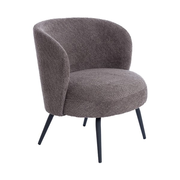 Tumepruun bukleekangast tugitool Dieyda - Light & Living