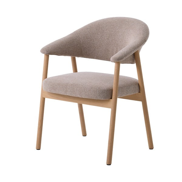 Beežid söögitoolid tammepuidust käetugedega 2tk komplektis Elk - Unique Furniture-image-2