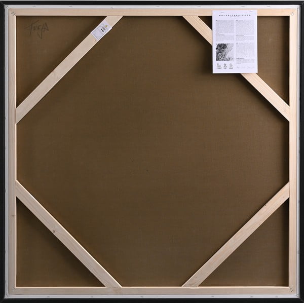 Käsitsi maalitud maal 100x100 cm Blue Inside - Malerifabrikken-image-2