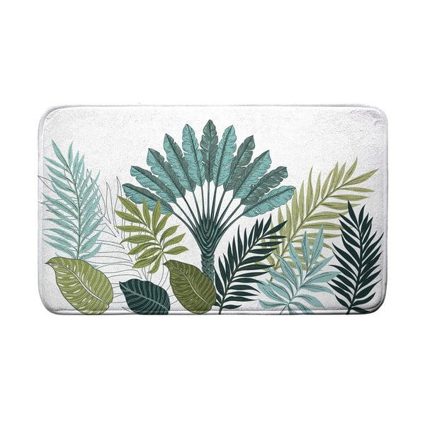 Valge-roheline vannitoamatt 45x75 cm Panazio - douceur d'intérieur