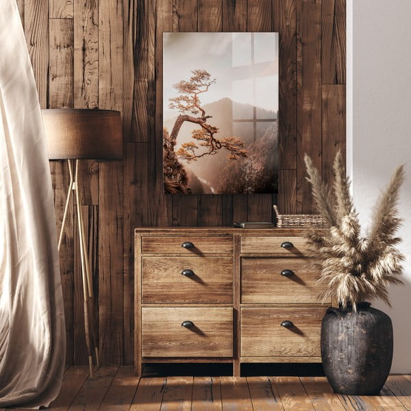 Klaasist maal 50x70 cm Brown Tree - Styler-image-2