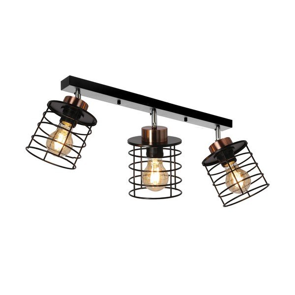 Must metallist laevalgusti 12x56 cm Glob - Candellux Lighting