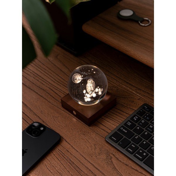 Kaasaskantav USB-valguskaunistus ø 8 cm Amber - Gingko-image-4