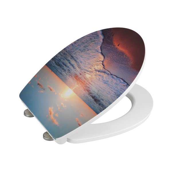 WC sedátko se snadným zavíráním Wenko Sunset, 46 x 39 cm-image-2