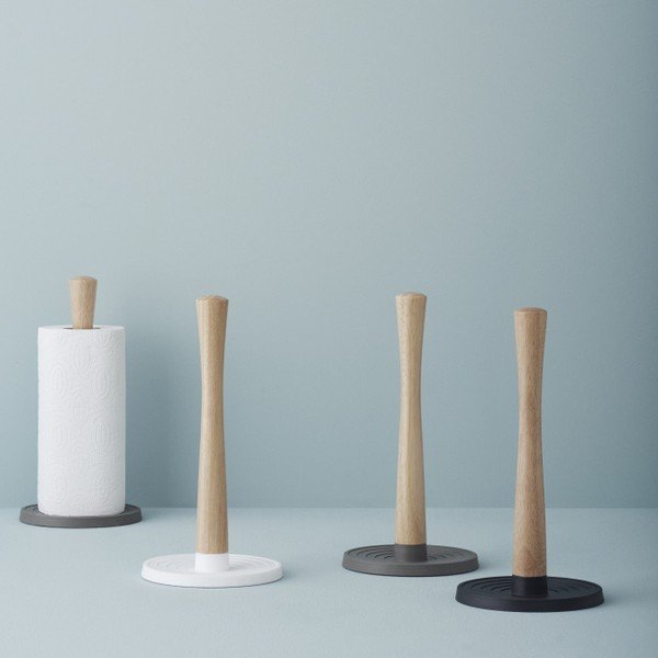 Stojan na papírové utěrky Stelton Rig-Tig Toll-It, černý-image-1
