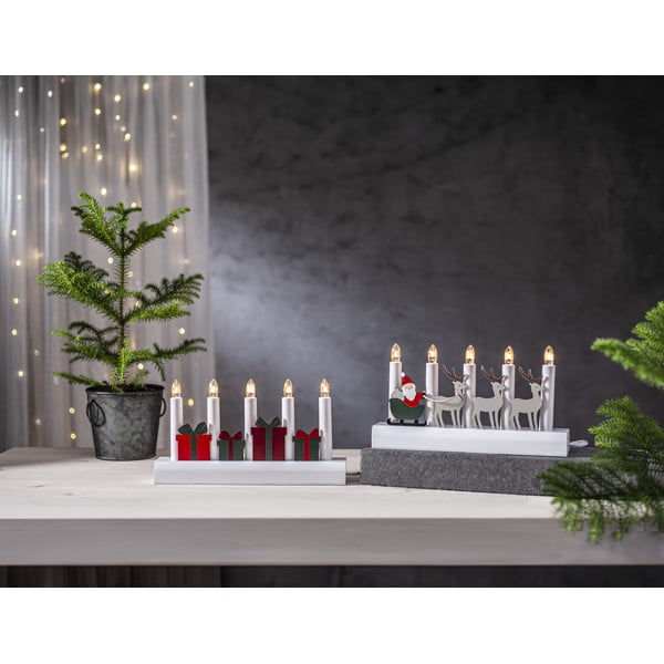 Punane/valge jõulumotiiviga valguskaunistus Julia - Star Trading-image-3