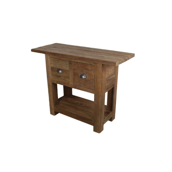 Odkládací stolek z teakového dřeva HSM Collection Tula, 40 x 120 cm