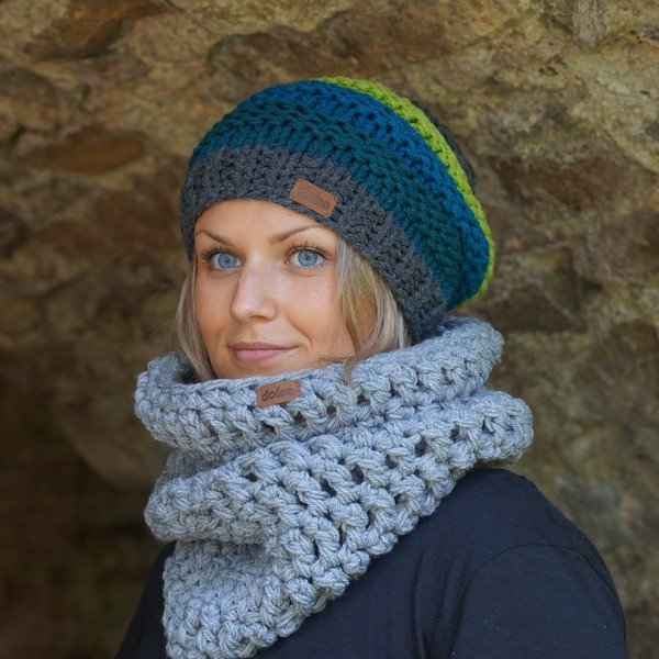 Käsitsi kootud müts Jade - DOKE-image-1