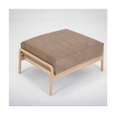 Helepruun pühvlinahast jalatool, mis on valmistatud täispuidust tammepuust Fawn - Gazzda