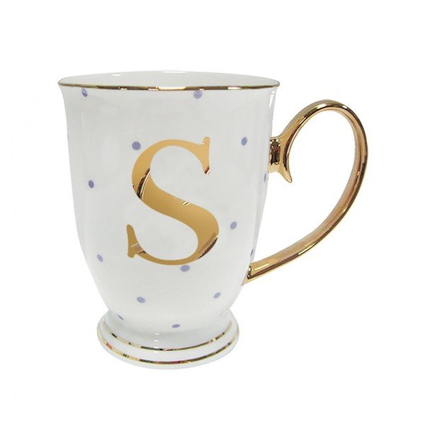 Písmenkový
  hrnek S s fialovými puntíky-image-2