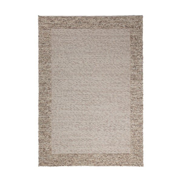 Käsitsi kootud villasegu vaip naturaalses värvitoonis 120x170 cm Rue - Flair Rugs